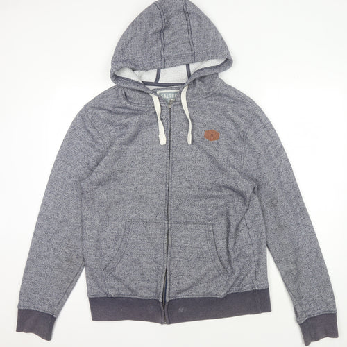 Saltrock Men's Grey Full Zip Hoodie L