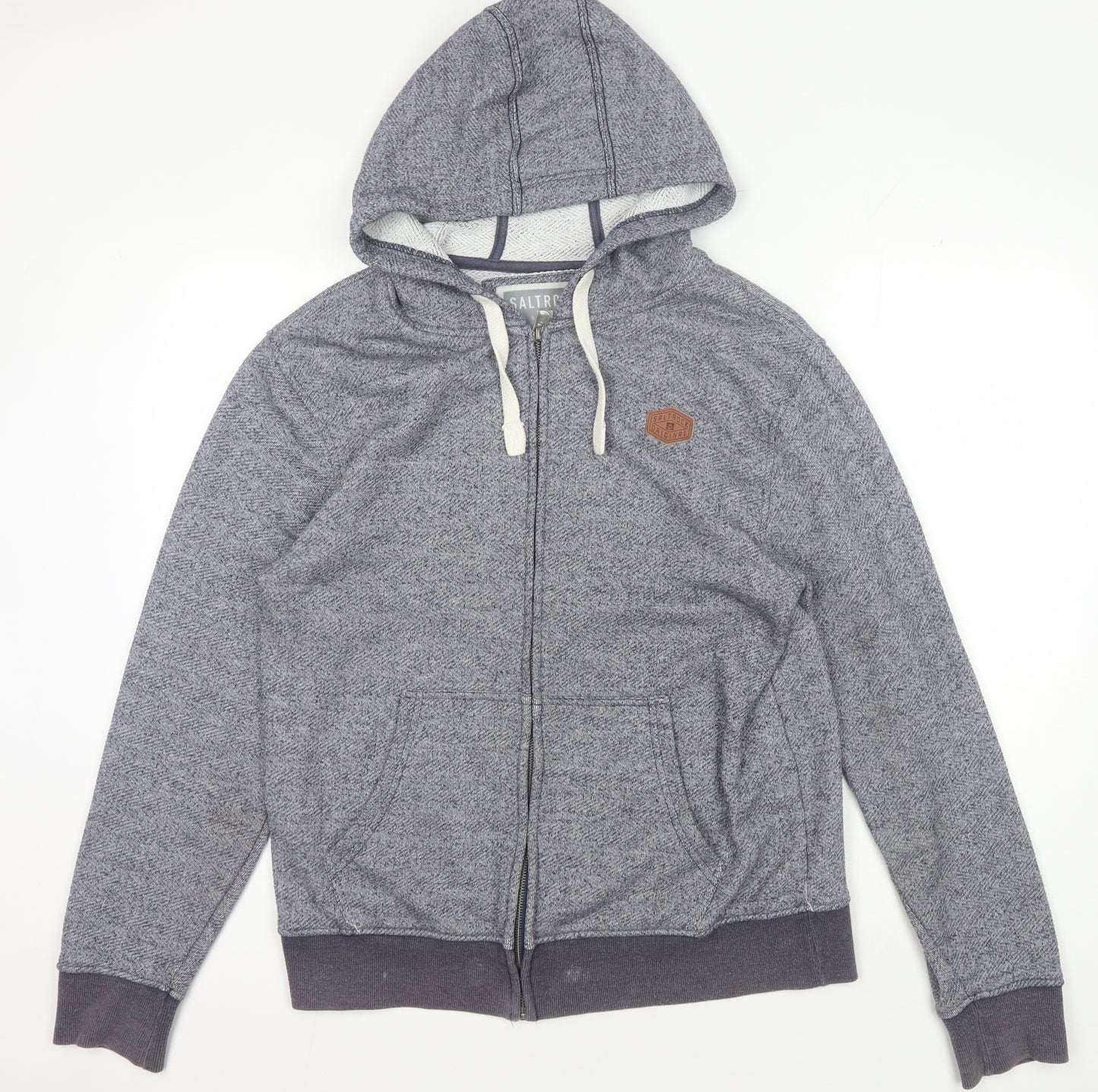 Saltrock Men's Grey Full Zip Hoodie L
