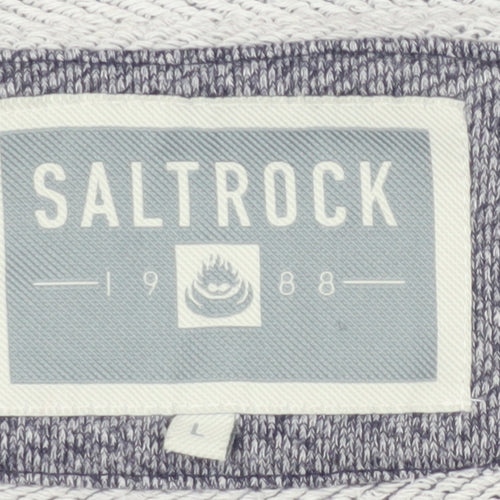 Saltrock Men's Grey Full Zip Hoodie L