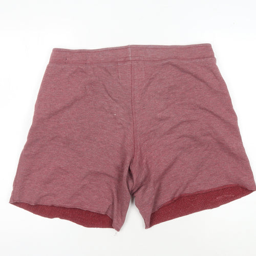 Converse Men's Red XL Sweat Shorts with Logo