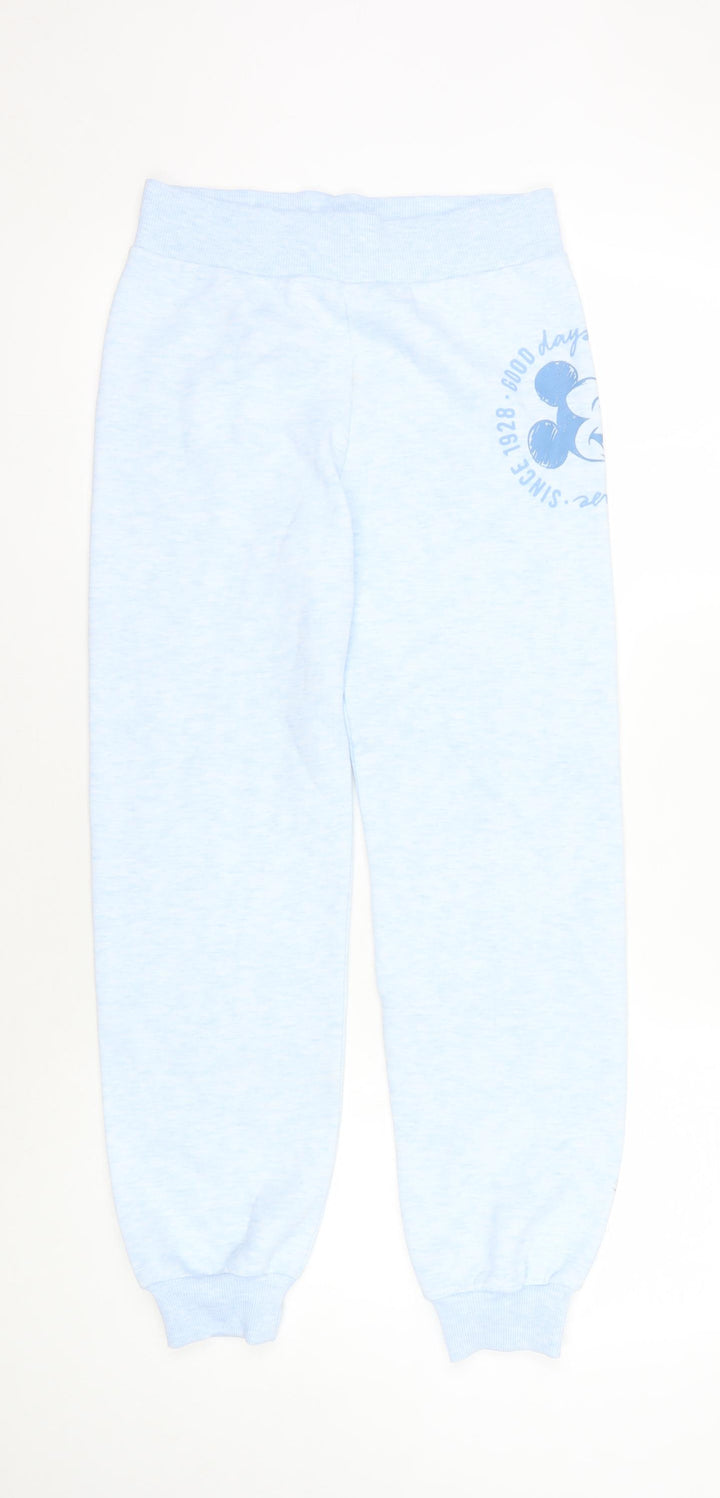 George Girls Blue Jogger Trousers Age 12-13 Disney Character
