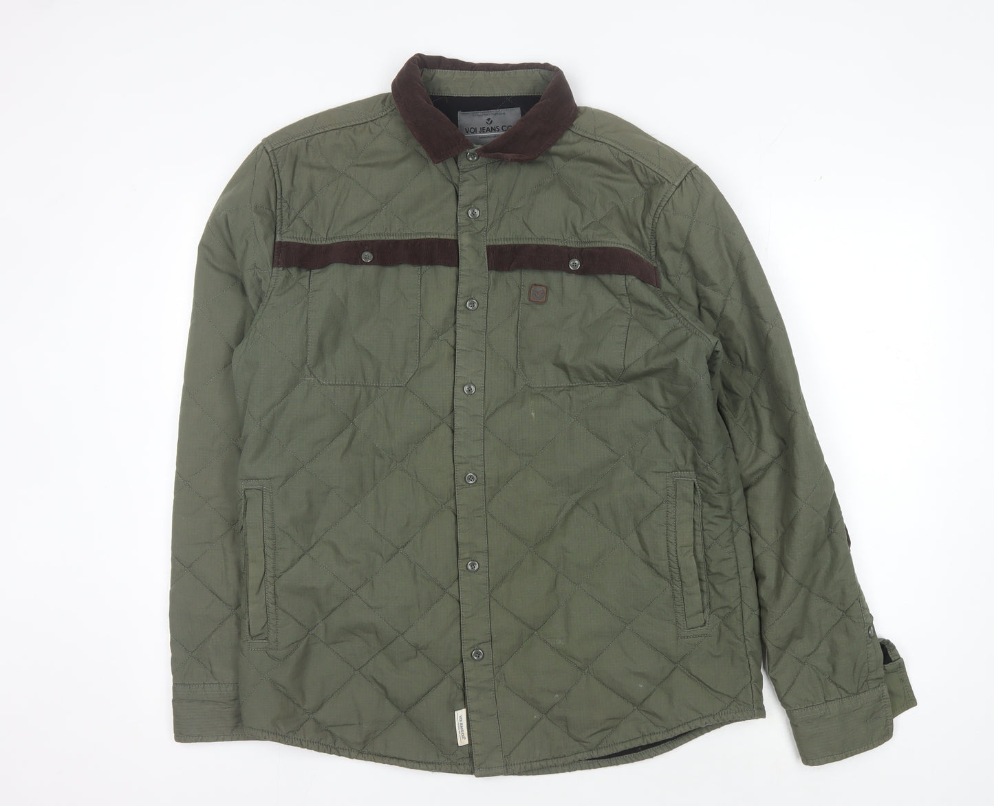 Voi Jeans Men's XL Green Quilted Jacket