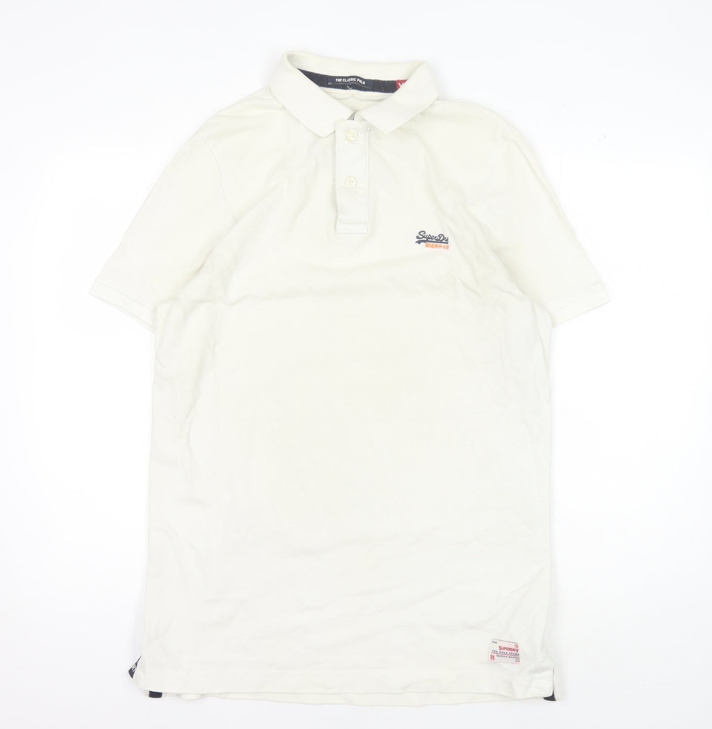 Superdry Men's White Polo 2XL Collared Casual