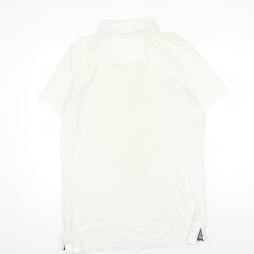 Superdry Men's White Polo 2XL Collared Casual