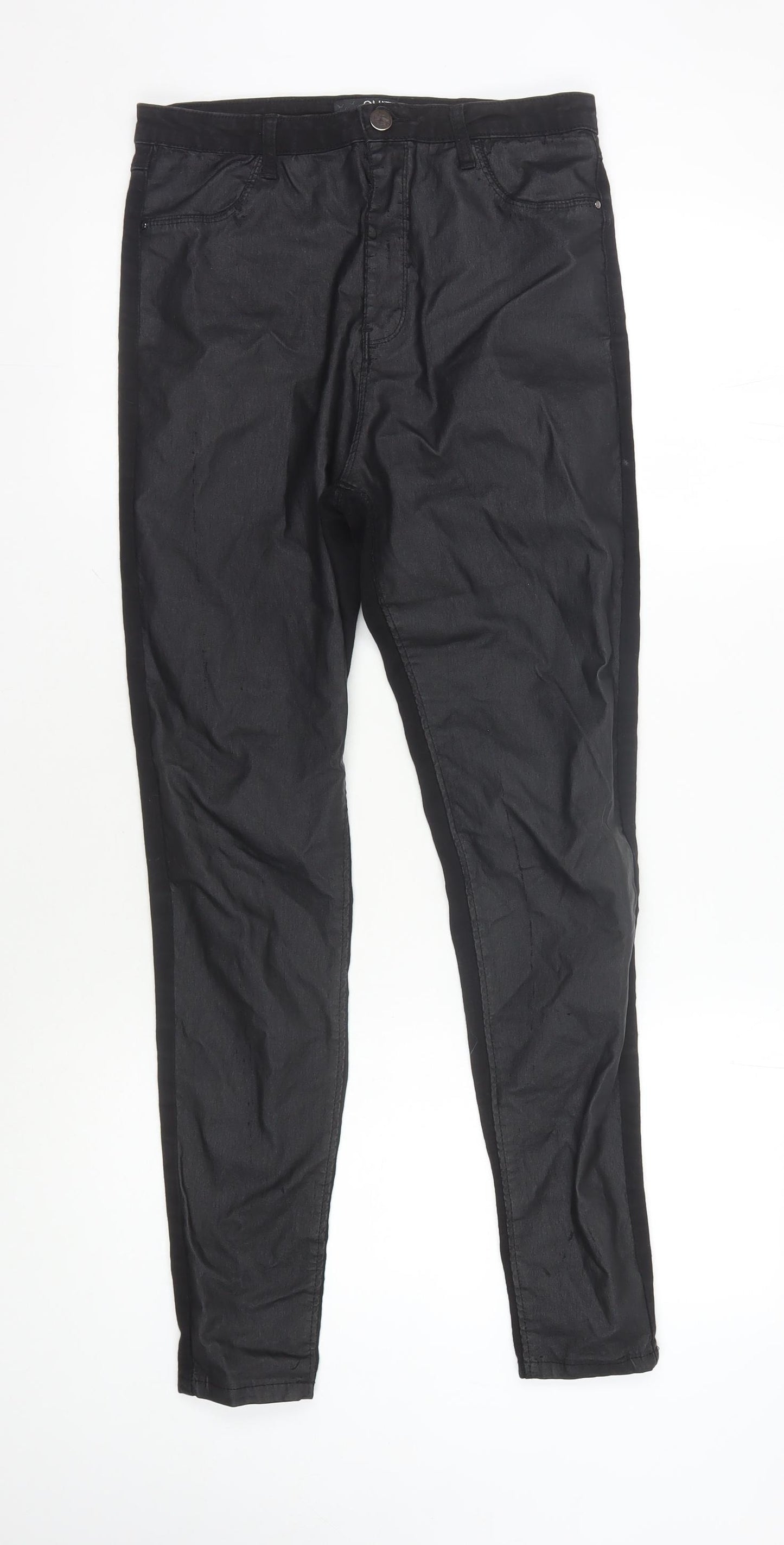 Quiz Women's Black Jegging Slim Fit Trousers Size 14