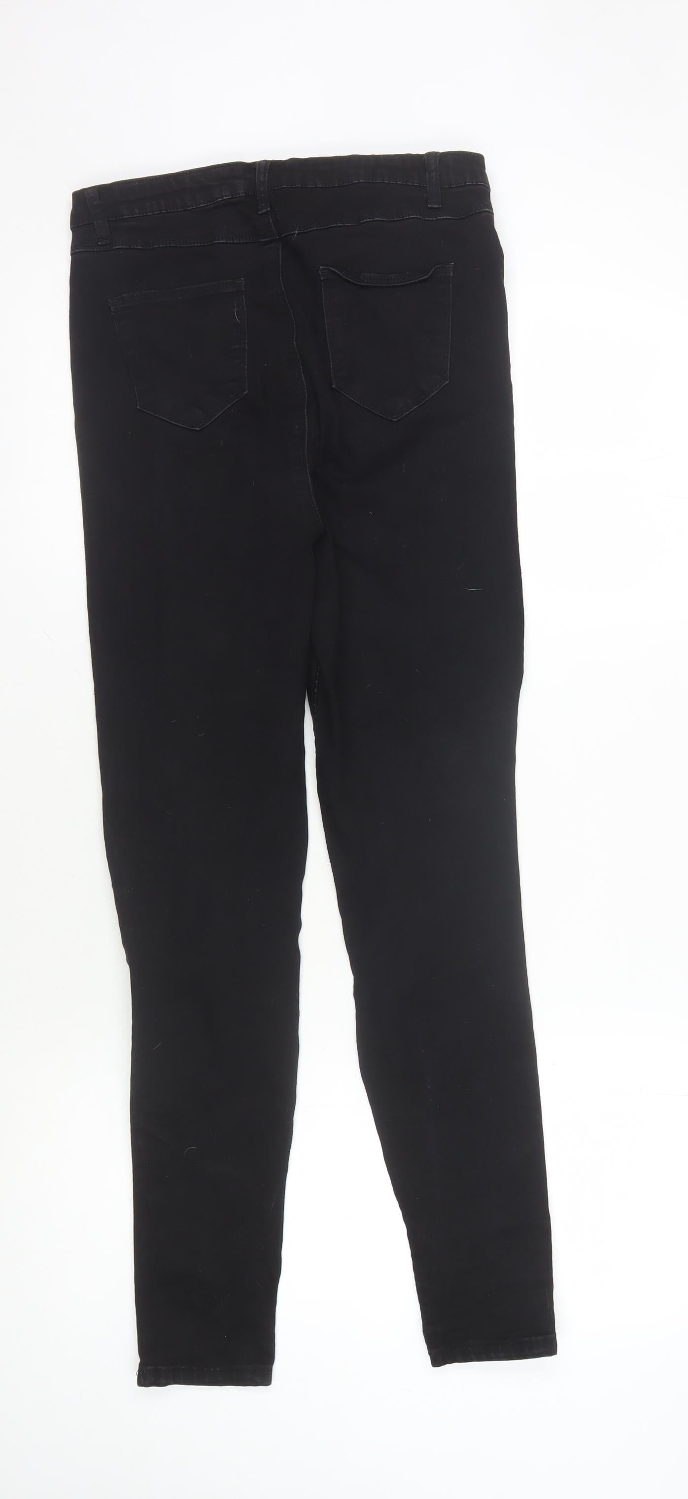Quiz Women's Black Jegging Slim Fit Trousers Size 14