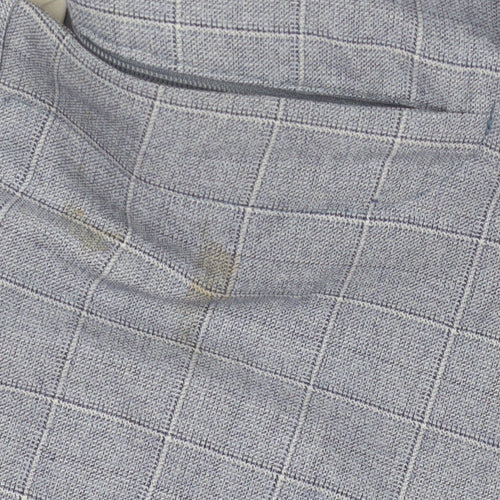 Reiss Women's Blue Check Trousers Size 6