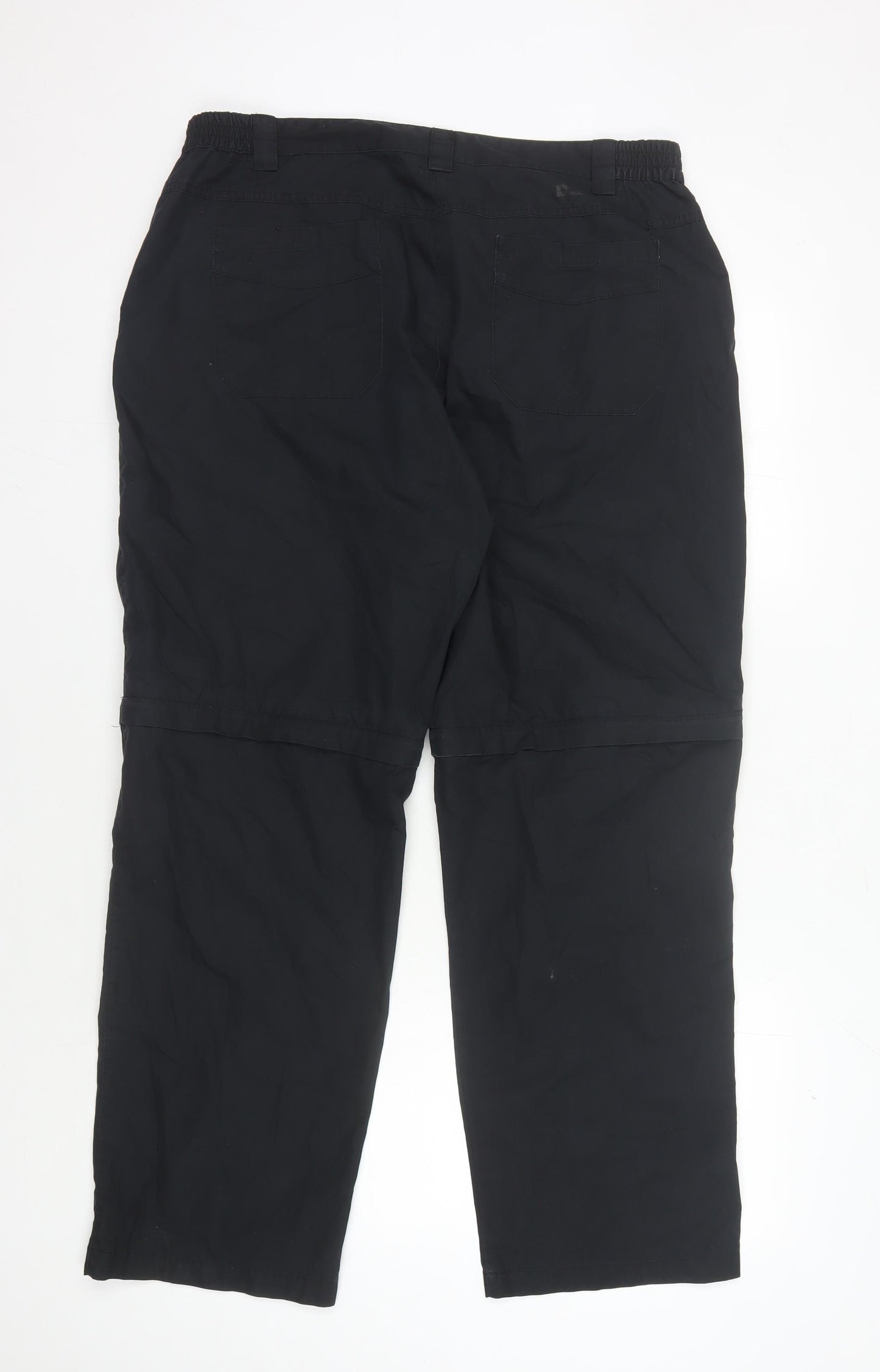 Mountain Warehouse Women's Black Trousers, Size 16, Straight Fit