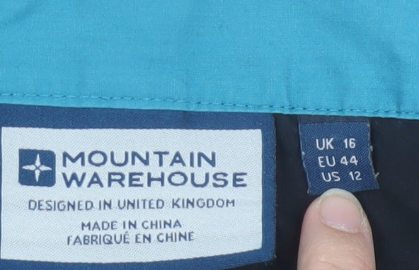 Mountain Warehouse Women's Black Trousers, Size 16, Straight Fit