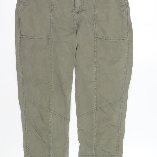 Fat Face Women's Green Cargo Trousers, Size 8