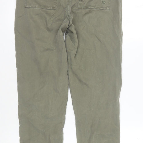 Fat Face Women's Green Cargo Trousers, Size 8
