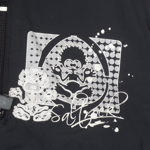 Saltrock Boys Black Hooded Parka Jacket, Age 2-3