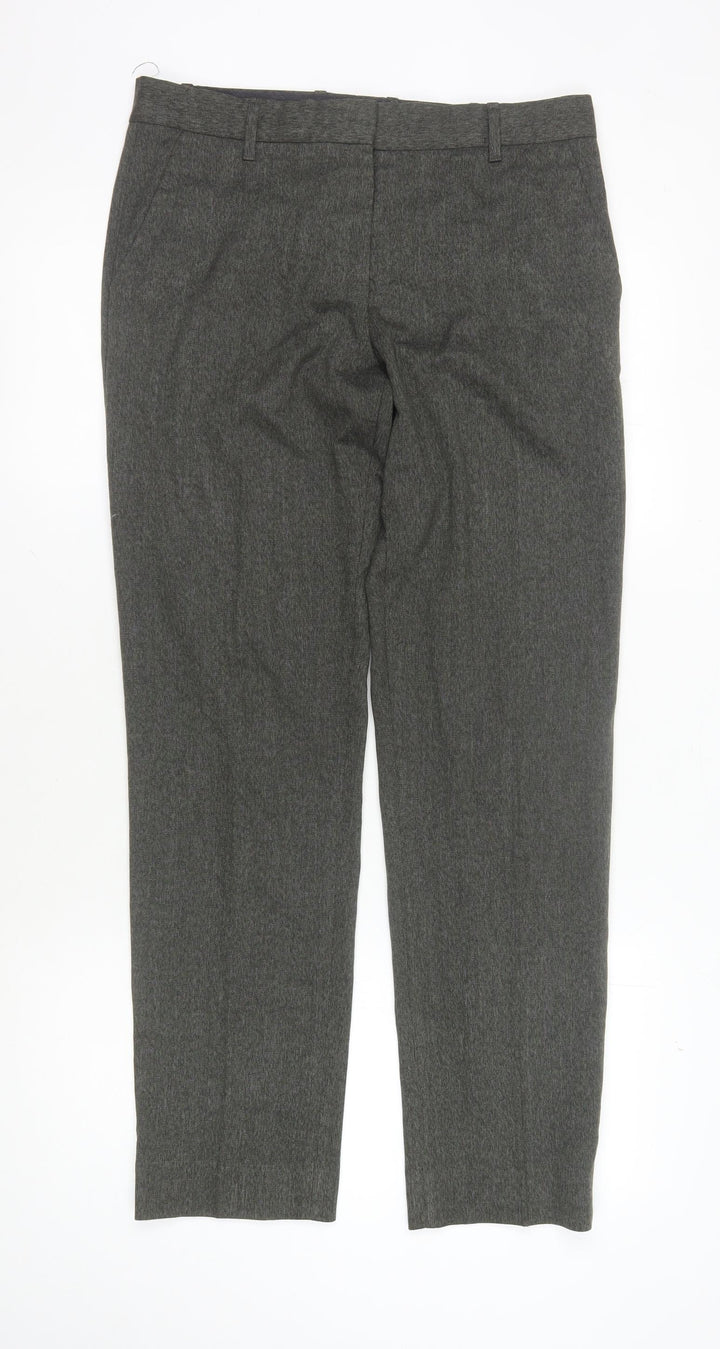 Gap Women's Grey Straight Leg Trousers, Size 4 Regular