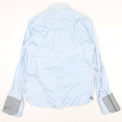 Ted Baker Men's Blue Button-Up Shirt Size 15.5