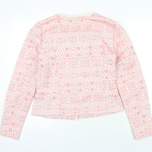 Culture Women's Pink Geometric Jacket Size 8