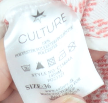 Culture Women's Pink Geometric Jacket Size 8