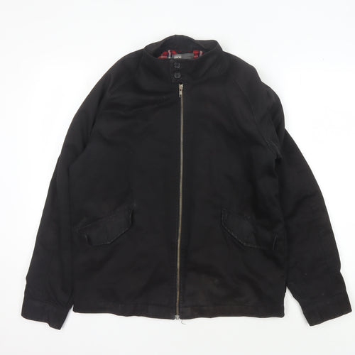 ASOS Men's Black M Jacket, Stand-Up Collar, Casual
