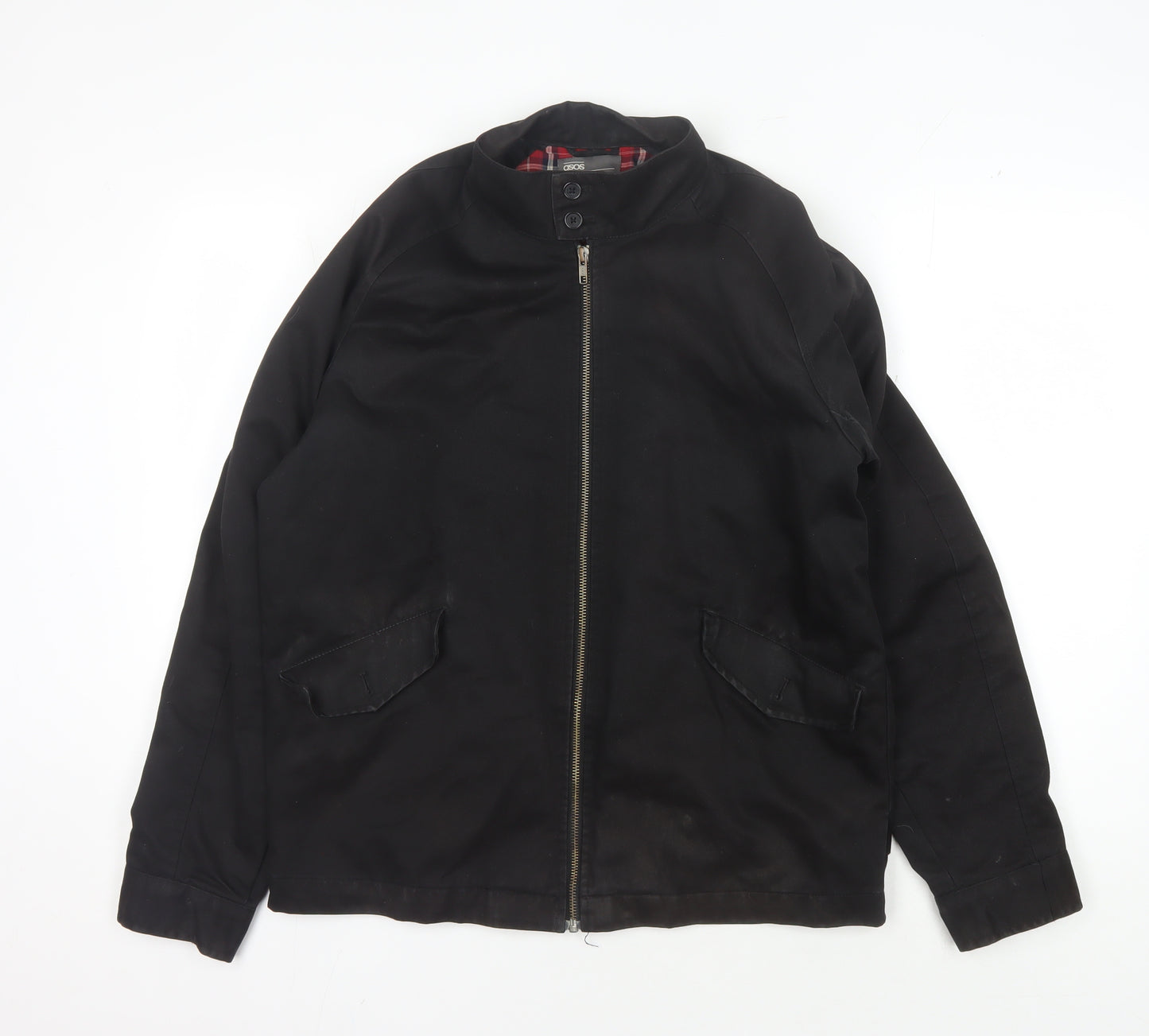 ASOS Men's Black M Jacket, Stand-Up Collar, Casual