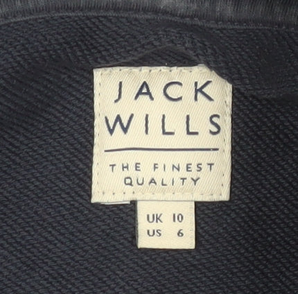 Jack Wills Women's Blue Pullover Hoodie Size 10