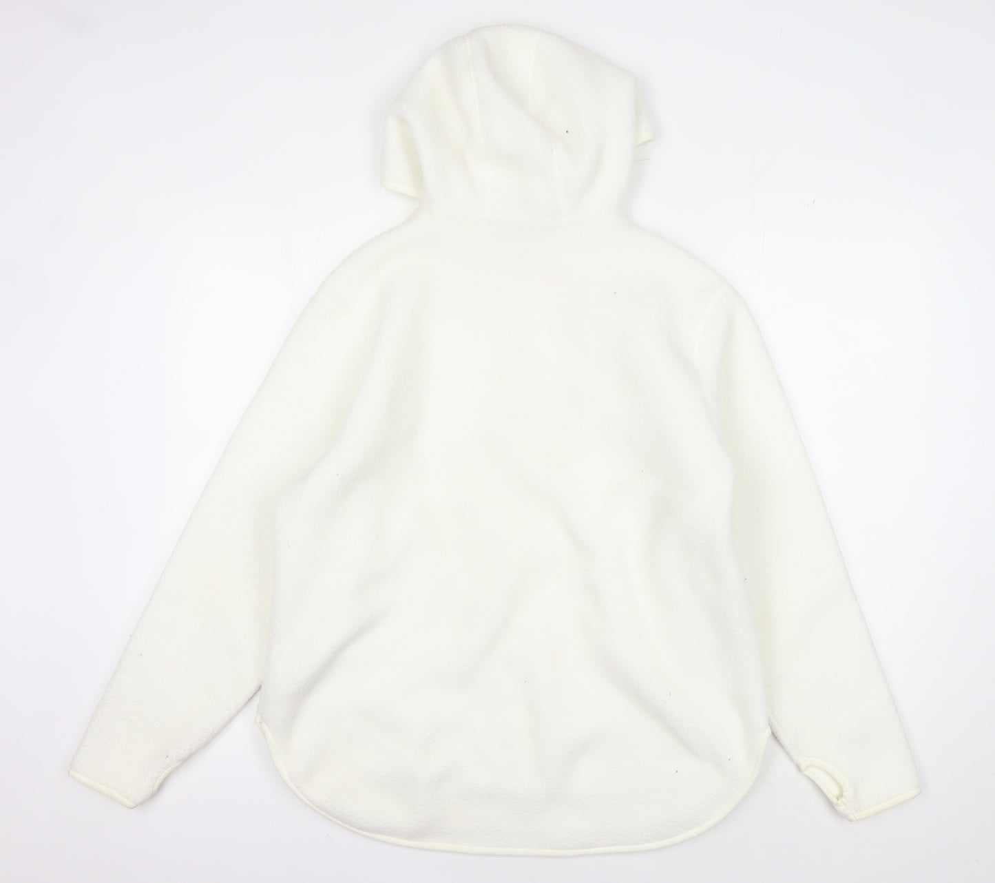 Dunnes Women’s Ivory Hoodie - S, Fleece Half-Zip Casual