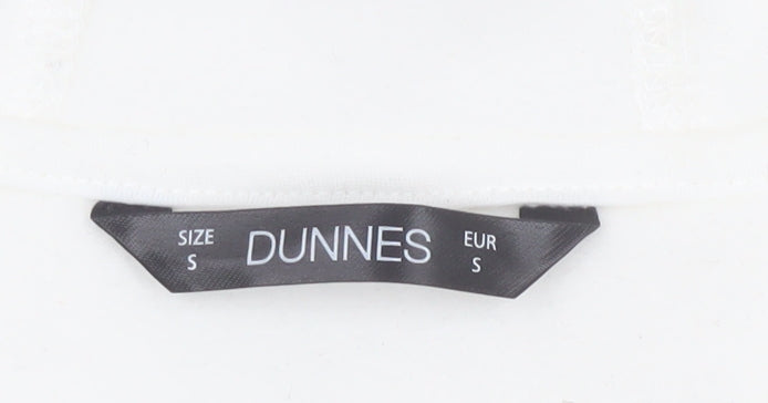 Dunnes Women’s Ivory Hoodie - S, Fleece Half-Zip Casual