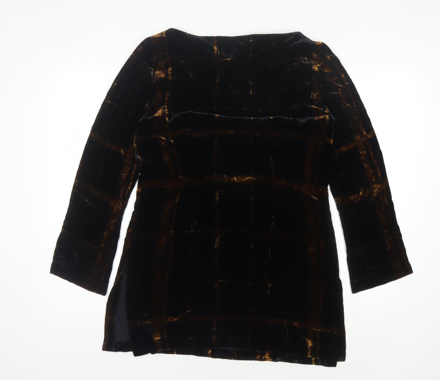 Planet Women's Black Check Velvet Dress Size 10