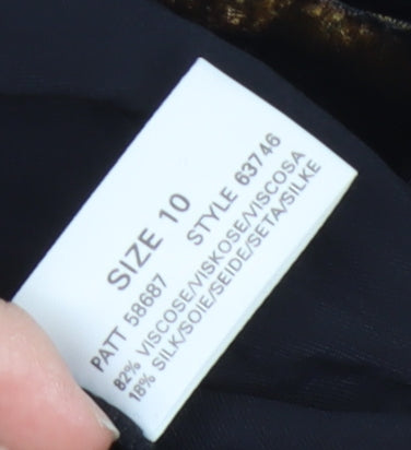 Planet Women's Black Check Velvet Dress Size 10