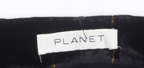 Planet Women's Black Check Velvet Dress Size 10
