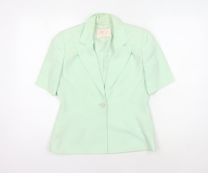 Country Casuals Green Petite Blazer Women Size 8