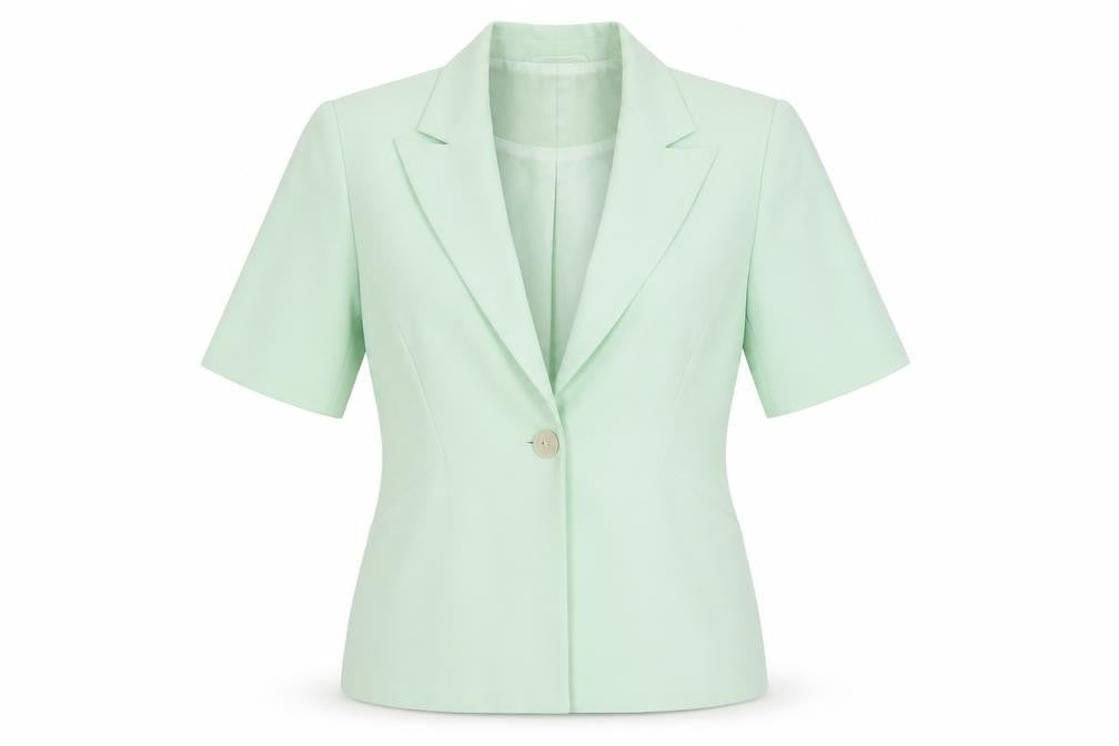 Country Casuals Green Petite Blazer Women Size 8