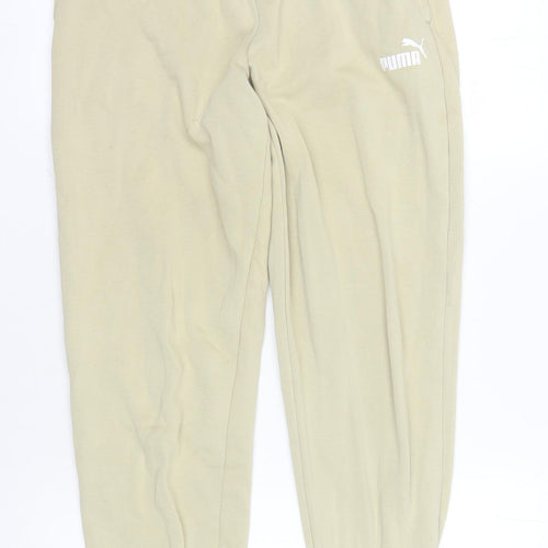 Puma Women's Beige Jogger Trousers, Size S - Gym & Running