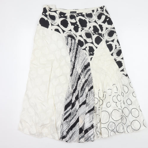 Verge Women's Black Ivory Polka Dot Skirt Size 14