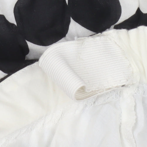 Verge Women's Black Ivory Polka Dot Skirt Size 14