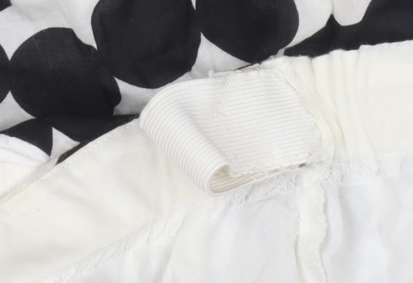 Verge Women's Black Ivory Polka Dot Skirt Size 14