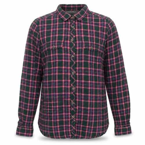 FatFace Women's Multicoloured Plaid Button-Up Shirt