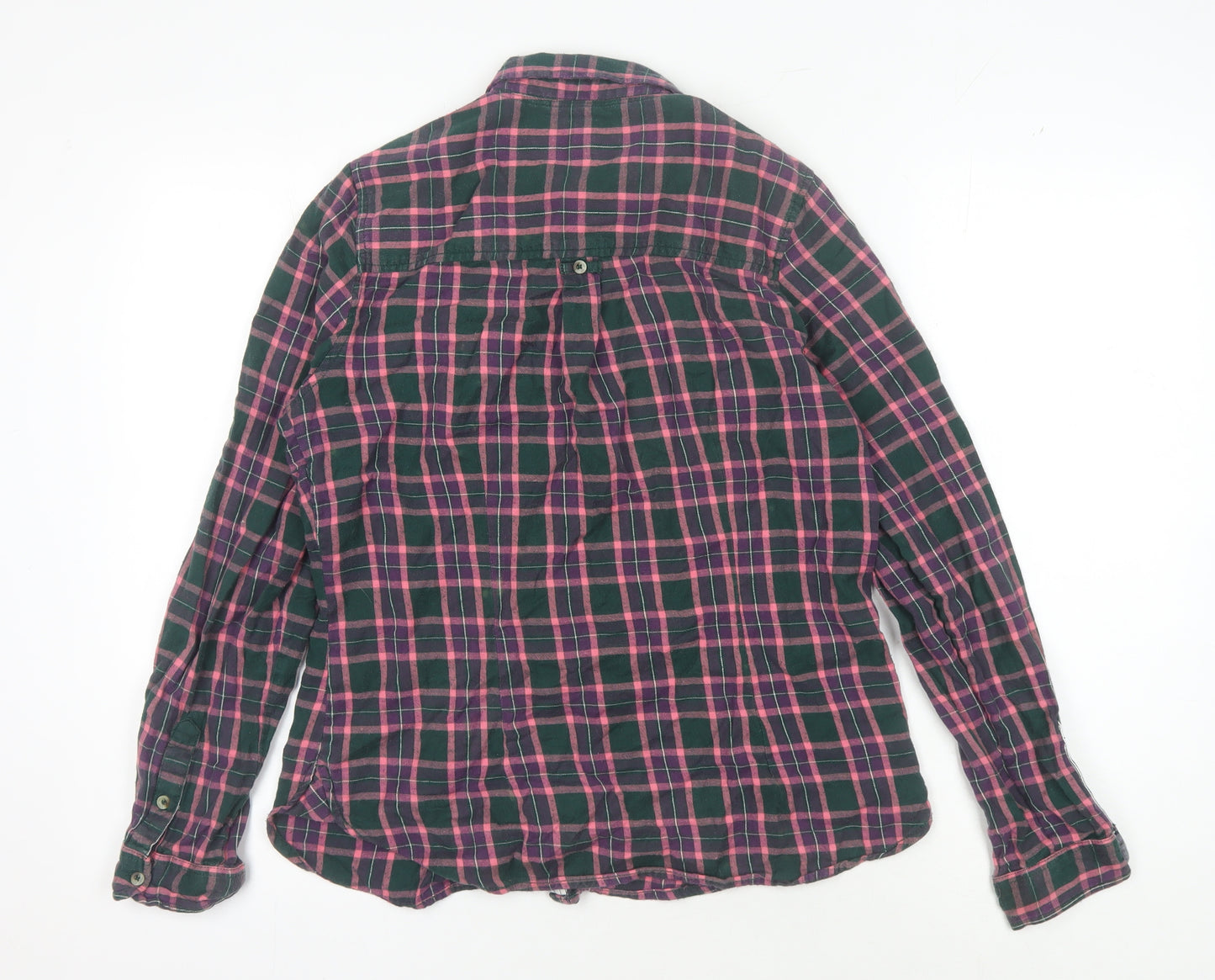 Fat Face Women's Multicoloured Plaid Button-Up Shirt