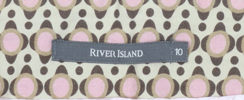 River Island Women's Multicoloured A-Line Skirt, Size 10