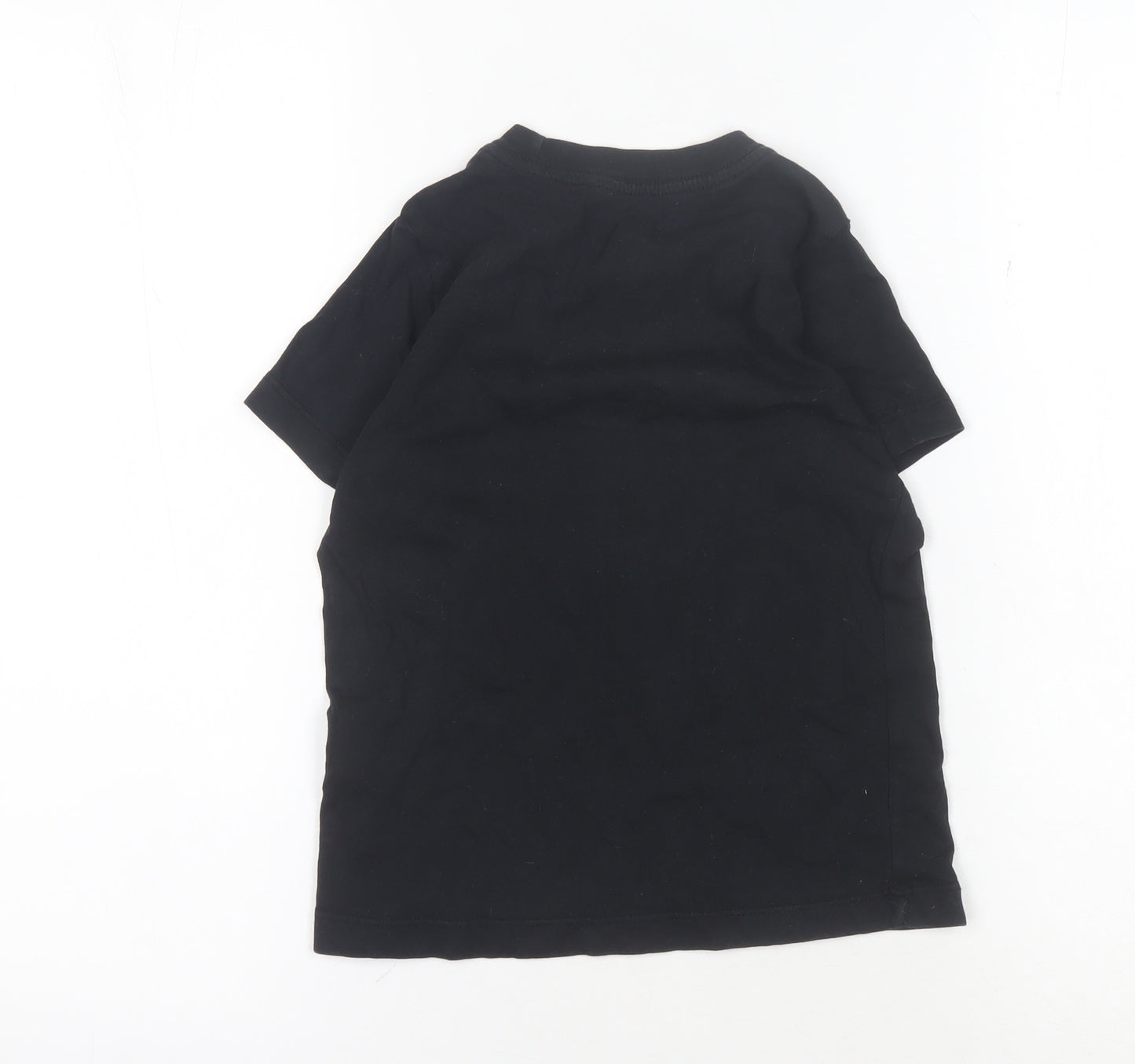Nike Girls Black Graphic T-Shirt 6-7 Years Sports Style