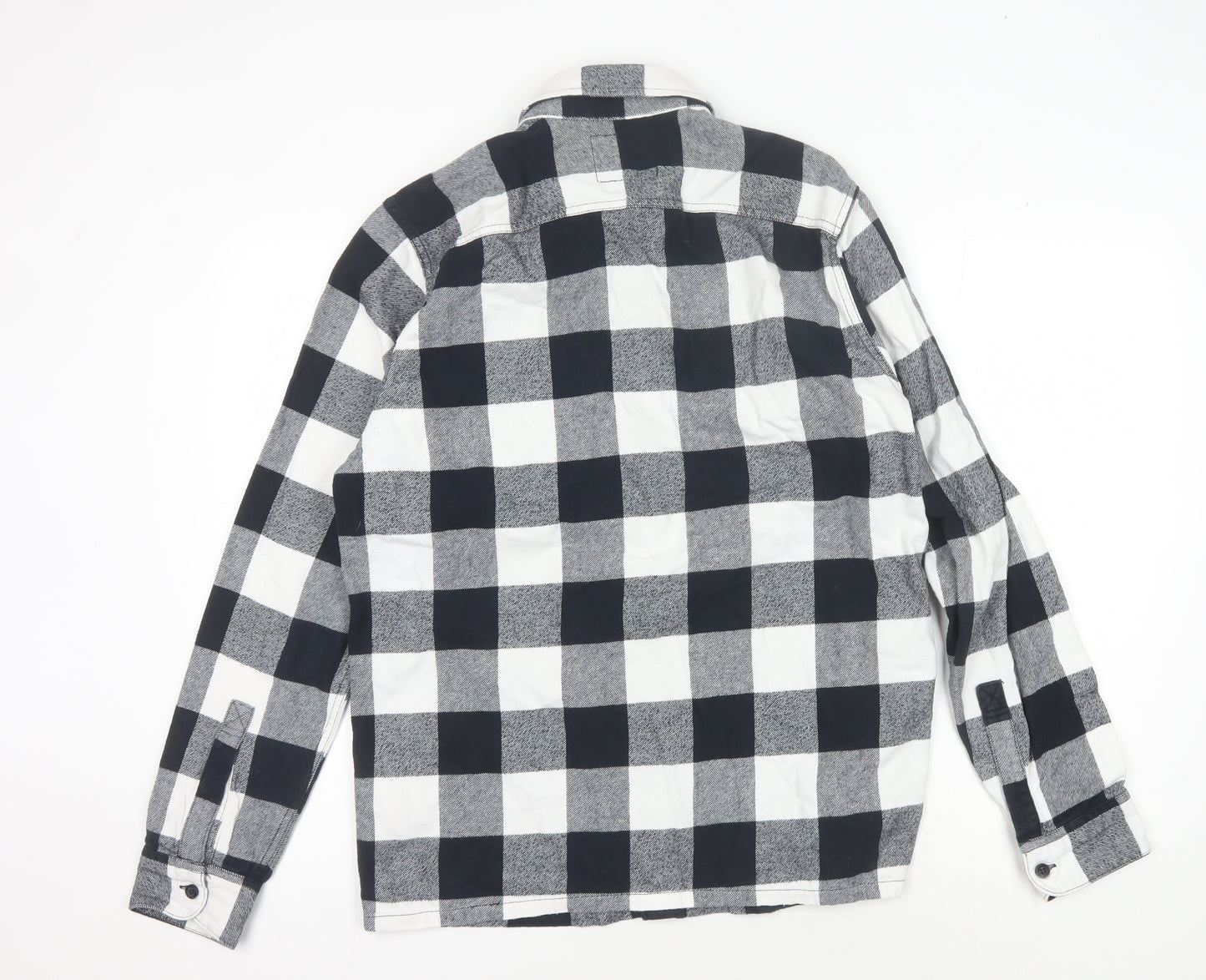 Hollister Men's Black Checked M Long Sleeve Shirt