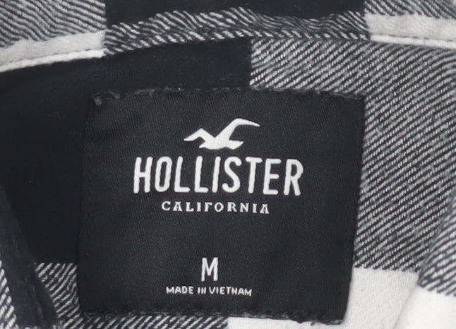 Hollister Men's Black Checked M Long Sleeve Shirt