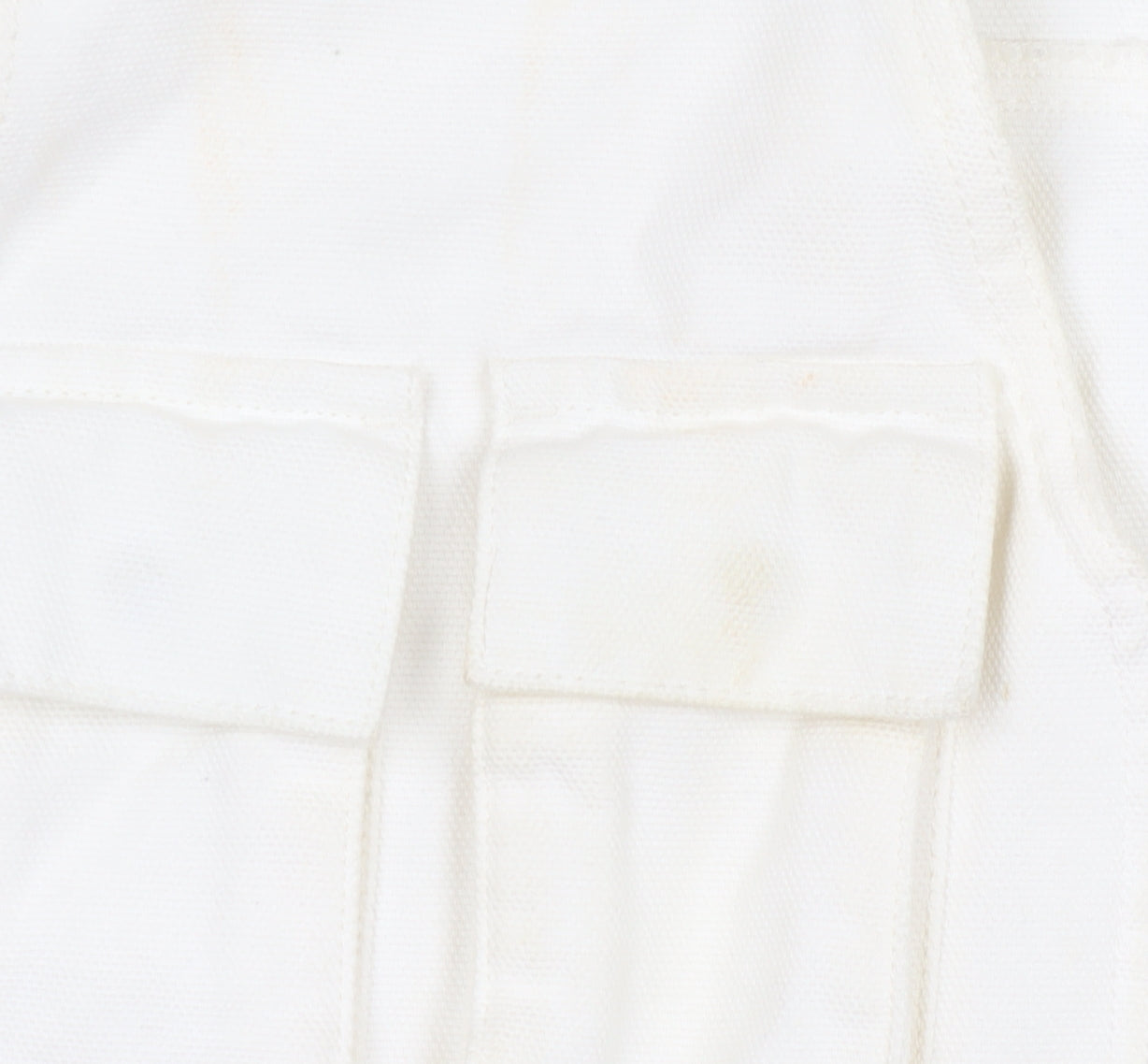 ASOS Men's White Cotton Waistcoat XL with Pockets