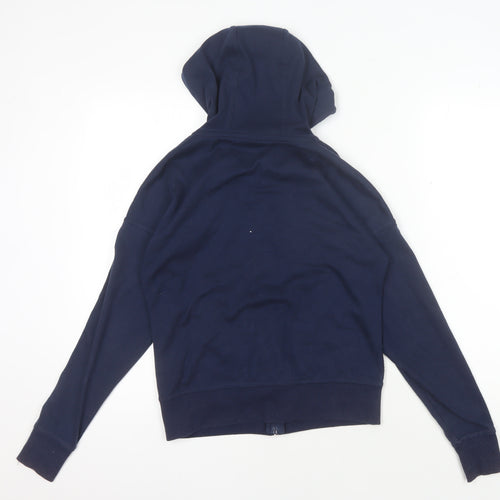 Lonsdale Women's Blue Hoodie, Size 8, Full Zip, Casual