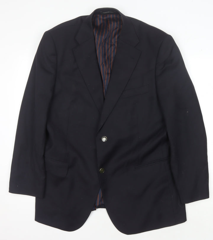 Greenwoods Elite Men's Blue Blazer 44S Regular Fit Jacket