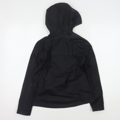 Kipsta Boys' Black Polyester Hooded Jacket, Size 10 Years