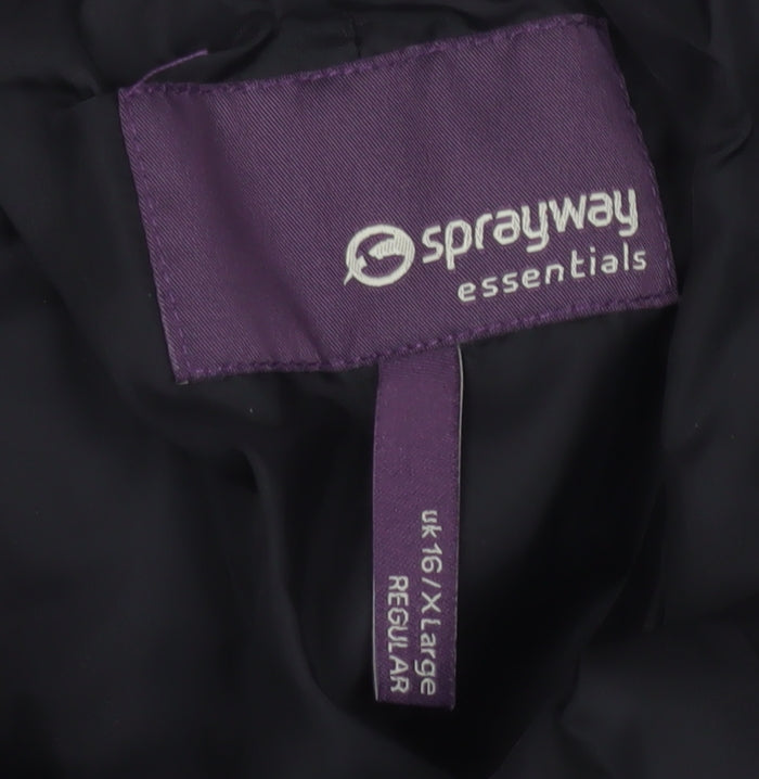 Sprayway Women’s Black Waterproof Rain Trousers UK 16