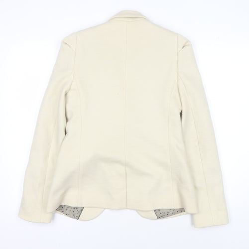 Maison Scotch Women’s Beige Blazer, Size 4, Business Wear