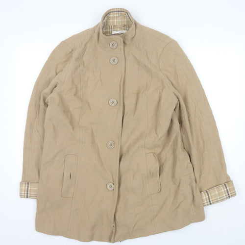 Marks and Spencer Women’s Beige Wool Blend Coat