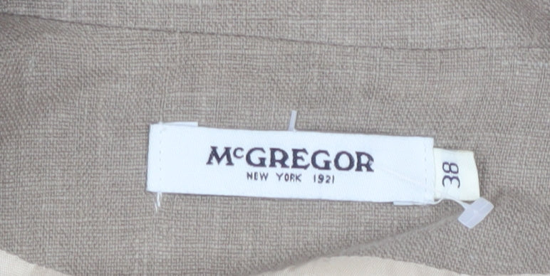 McGregor Women's Beige Cropped Linen Jacket Size 10