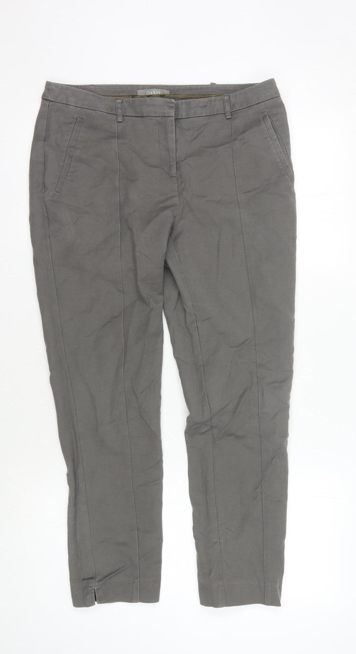 Oasis Women's Grey Trousers Size 12