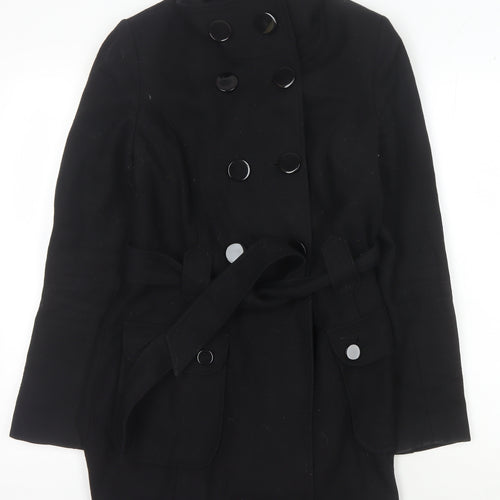 Dorothy Perkins Women's Black Pea Coat Size 8